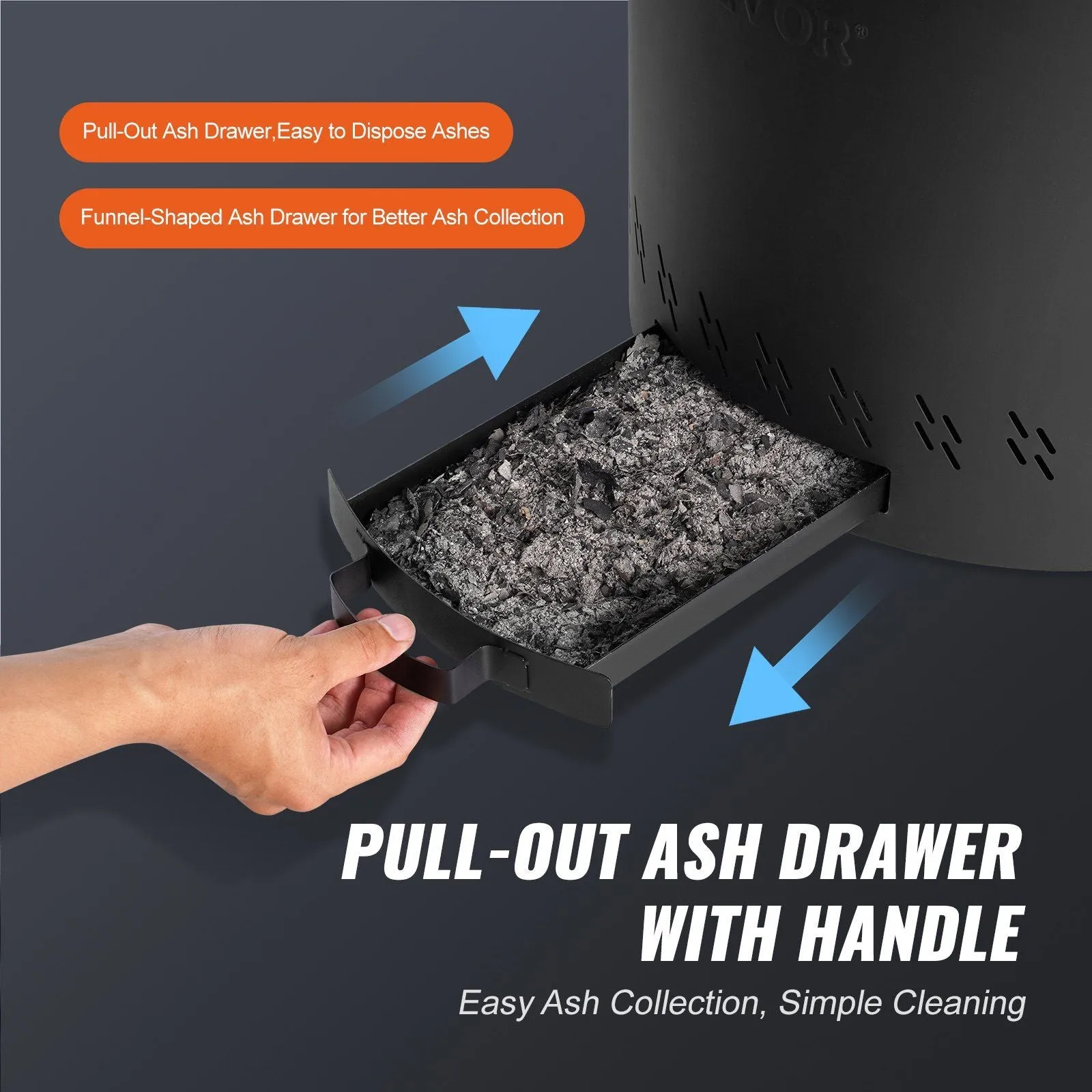 VEVOR 15.8in Smokeless Fire Pit/Stove
