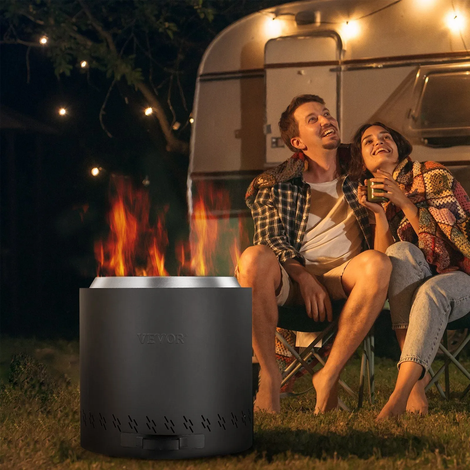 VEVOR 15.8in Smokeless Fire Pit/Stove