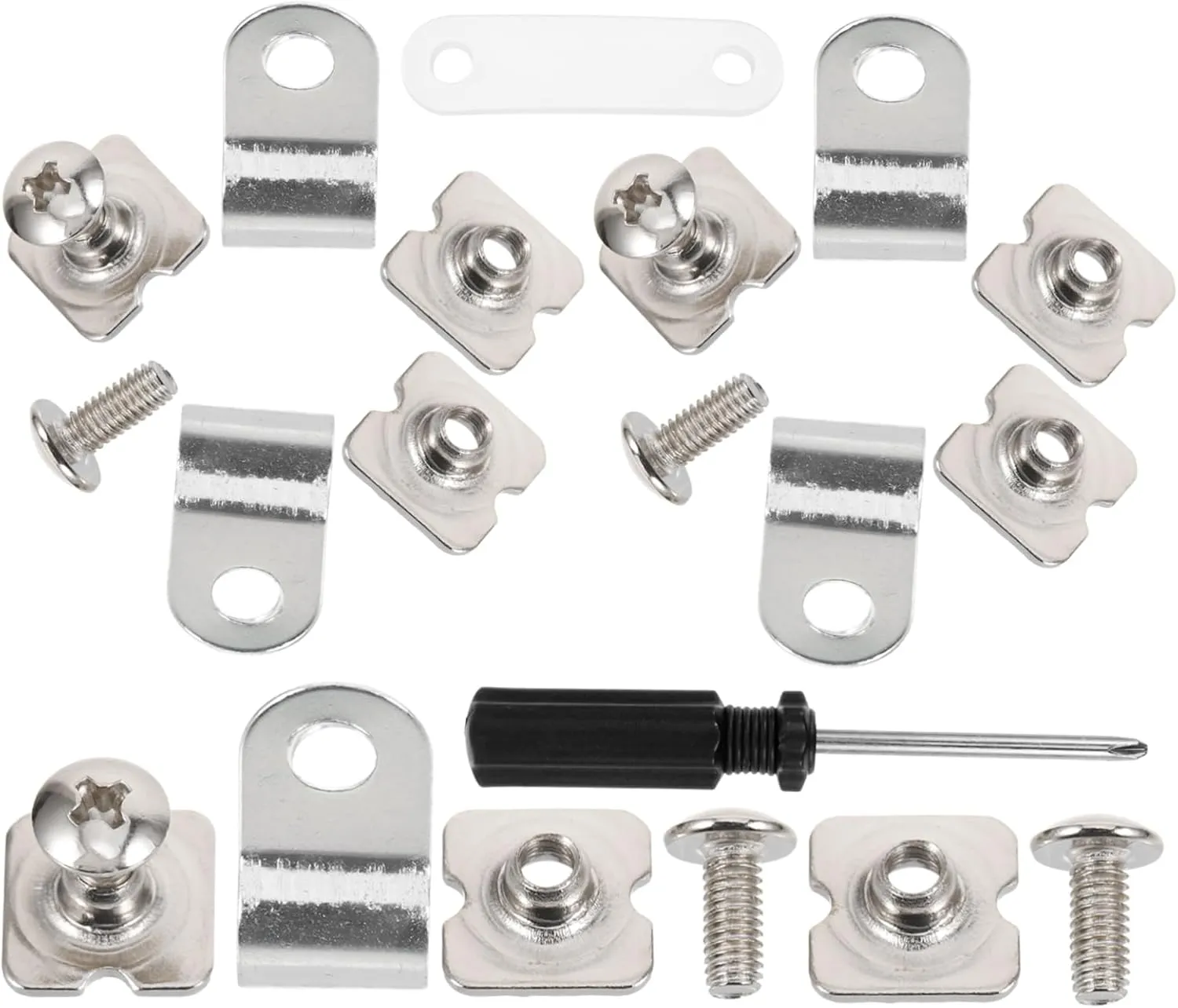 VICASKY 1 Set Helmet Visor Fasteners Hockey Helmet Replacement Chin Strap Repair Parts Helmet Accessories Helmet Cover Chinstrap Helmet Chin Mount Rubber Gasket Screw Nuts R-clamp Plastic