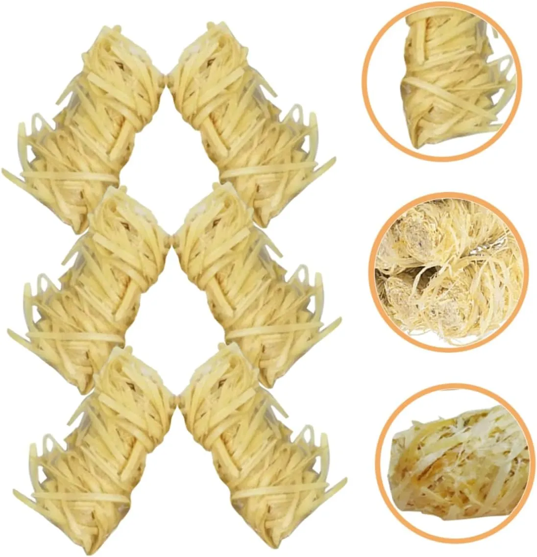 VICASKY 1set Fire Lighters Fire Starters for Camping Grill and Barbecue for Outdoor Cooking and Adventures 50pcs