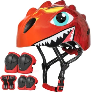 VICTGOAL Toddler Kids Bike Helmet Lightweight 3D Children Bicycle Helmet for Boys and Girls Age 3-8 for Multi-Sport Scooter Cycling Skating