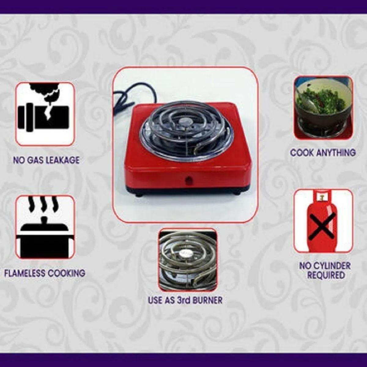 Voltacook™️ Flameless Electric Cooking Stove