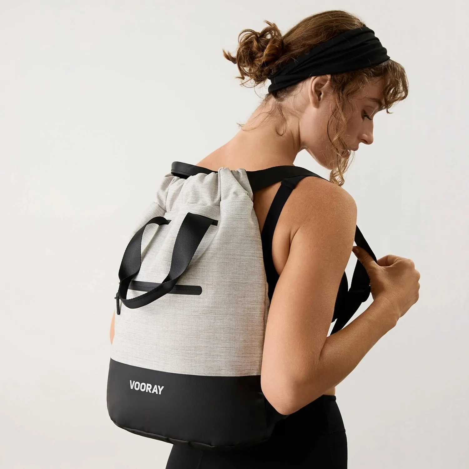 VOORAY 23L Flex Cinch Drawstring Backpack – Lightweight Travel Bag, Weekender & Sports Gym Bag for Women and Men