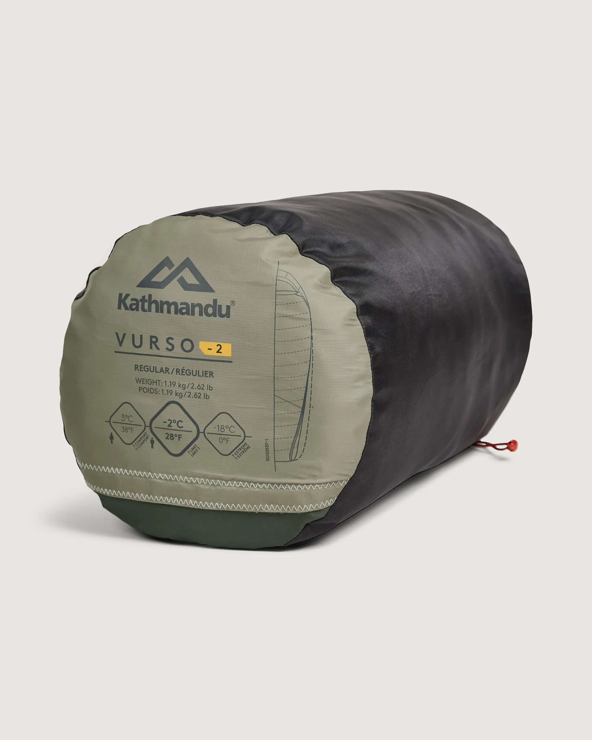 Vurso -2 °C Sleeping Bag - Regular - Beech/Dark Moss