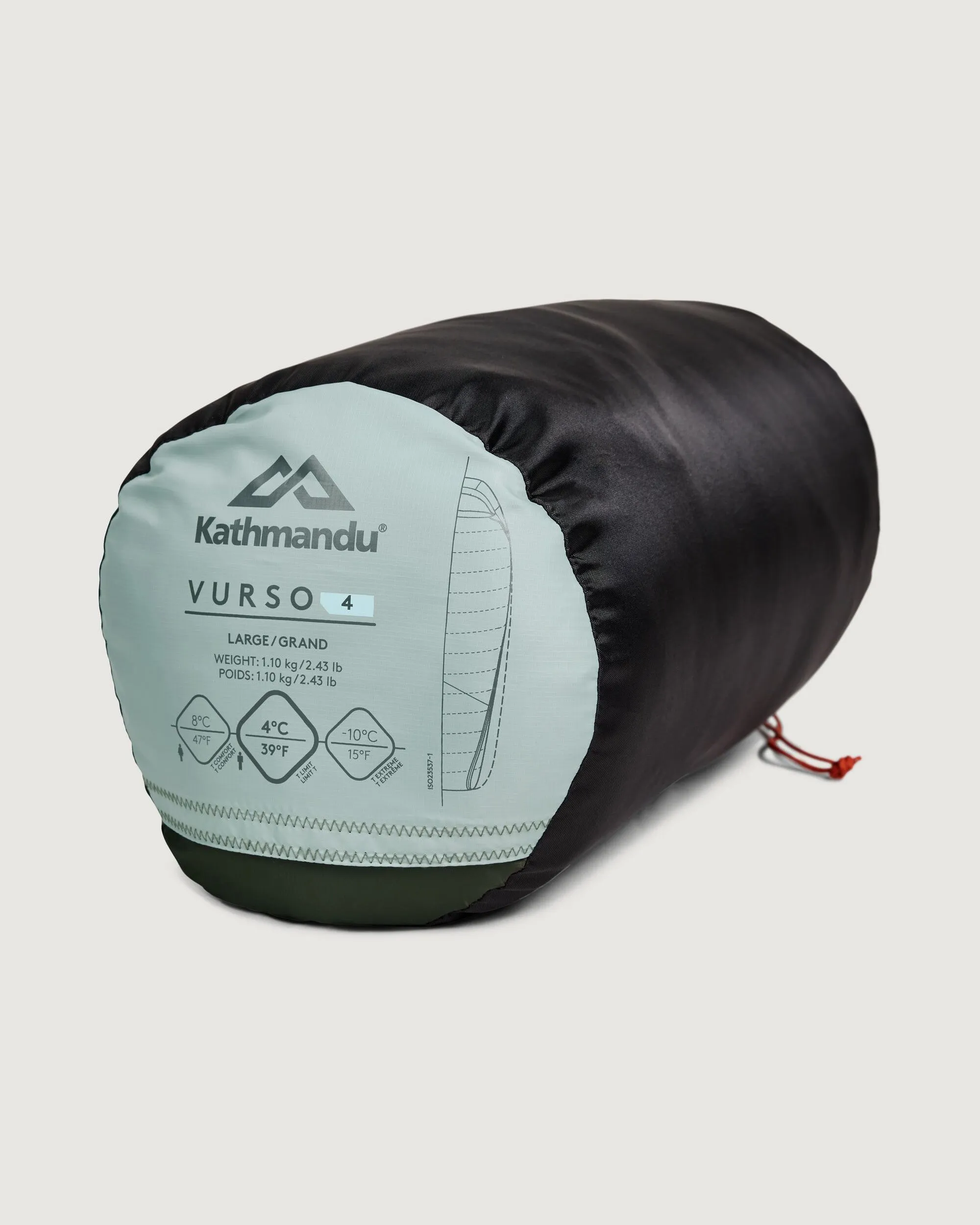 Vurso 4 °C Sleeping Bag - Large - Gum Tree/Dark Moss