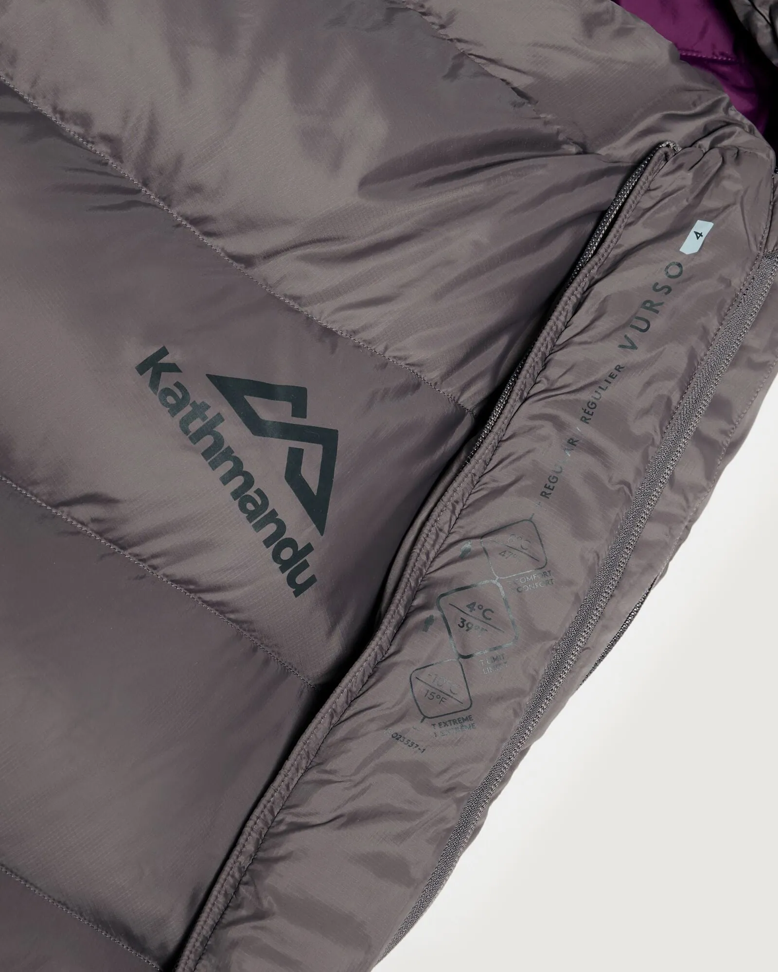 Vurso 4 °C Sleeping Bag - Regular - Light Quartz/Red Earth