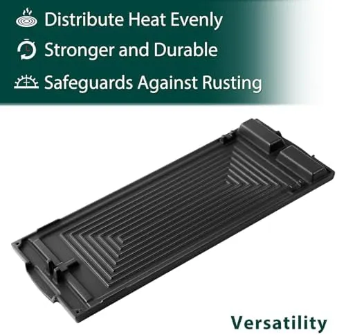 W10432544 Griddle Stove Replacement Parts for Whirlpool Gas Stove Top Griddle Pan Whirlpool Kitchenaid Kenmore Maytag Jenn-Air Range Stove Oven Cast Iron Center Middle Burner Stovetop Plate 1 Pack