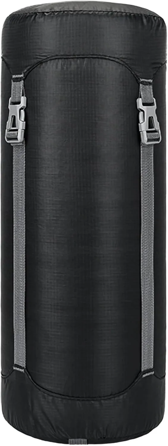Waterproof Compression Dry Bag, 30 L/7.9 Gal Compression Sack with Lid, Nylon Storage Bag with Buckles for Hiking, Camping, Travel