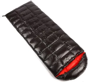Waterproof Synthetic Fill Outdoor Sleeping Bag for Camping and Hiking, Adjustable Hood & Zipper Design, for Adults