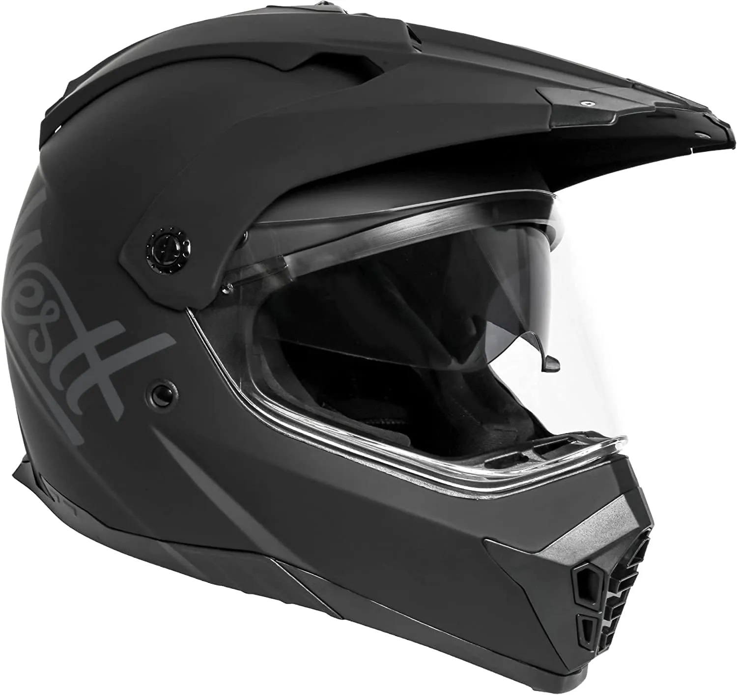 Westt Dual Sport Motorcycle Helmet Off-Road Helmets for Adults, Dual Visor Motorcycle Helmet - Full Face ATV UTV Helmet Dirt Bike Motocross Helmets DOT Approved