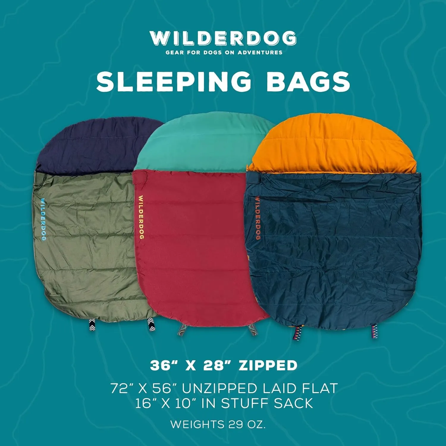 Wilderdog Dog Sleeping Bag - 36in x 28in