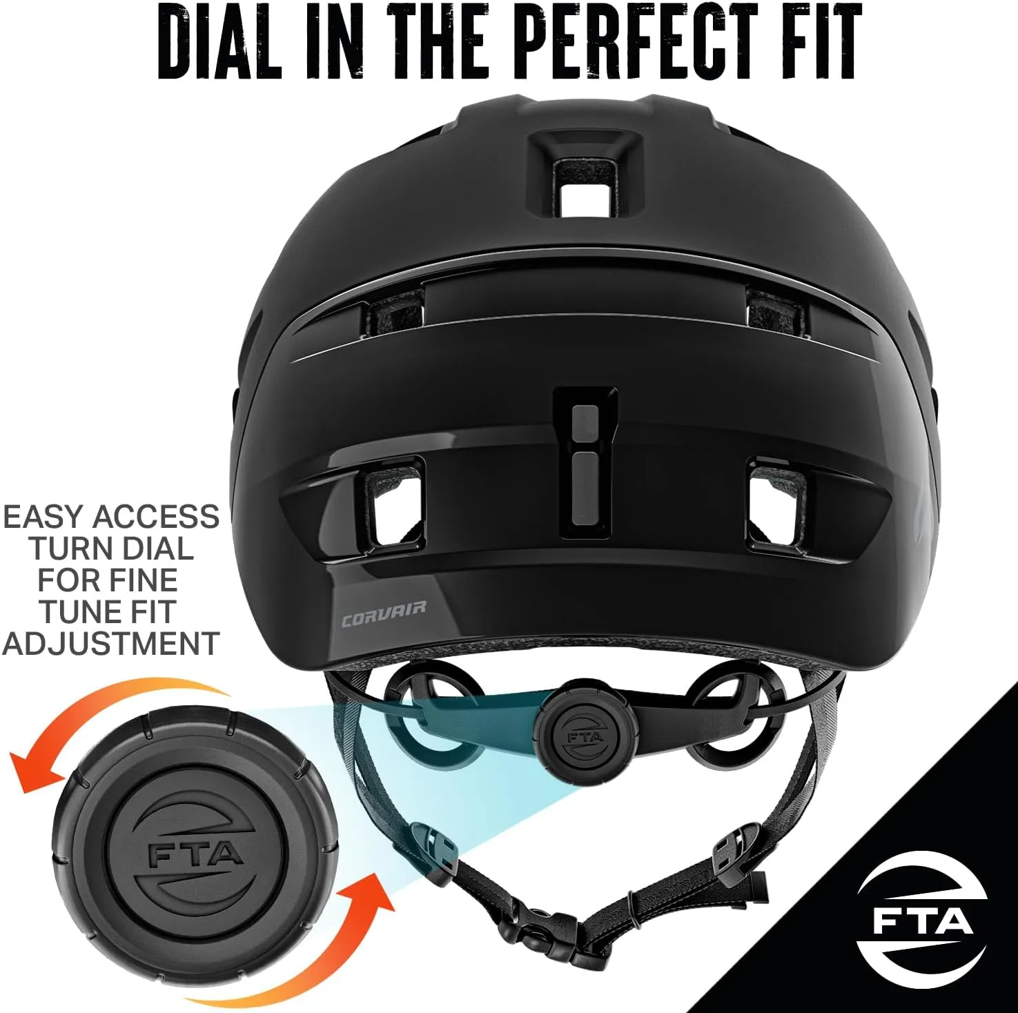 Wildhorn Corvair Mountain Bike Helmet for Men and Women with Maximum Venting, FTA fit System & Adjustable Visor. Adjustable Sizing Adult Bike Helmets for Women and Men. Stylish All Around MTB Helmet