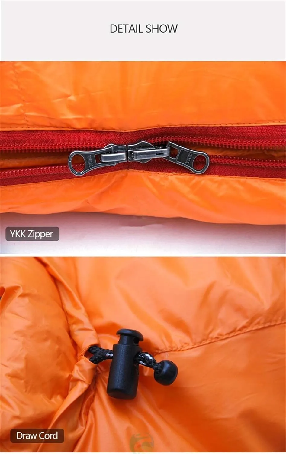Winter Ultralight Thermal Adult Mummy 95% White Goose Down Sleeping Bag Sack W/Compression Pack for Backpacking Camping Hiking