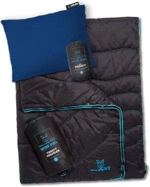 Wise Owl Outfitters Camping Pillow & Camping Blanket - Camping Accessories - Camping Gear Must Haves for Winter Camping