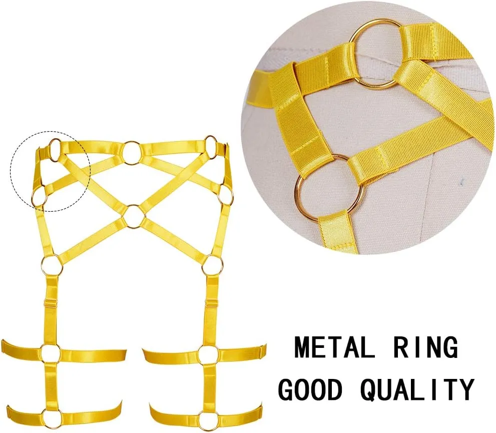Woman Body Harness Garter Belt Punk Gothic Leg Harness Cage Dance Underwear Accessories