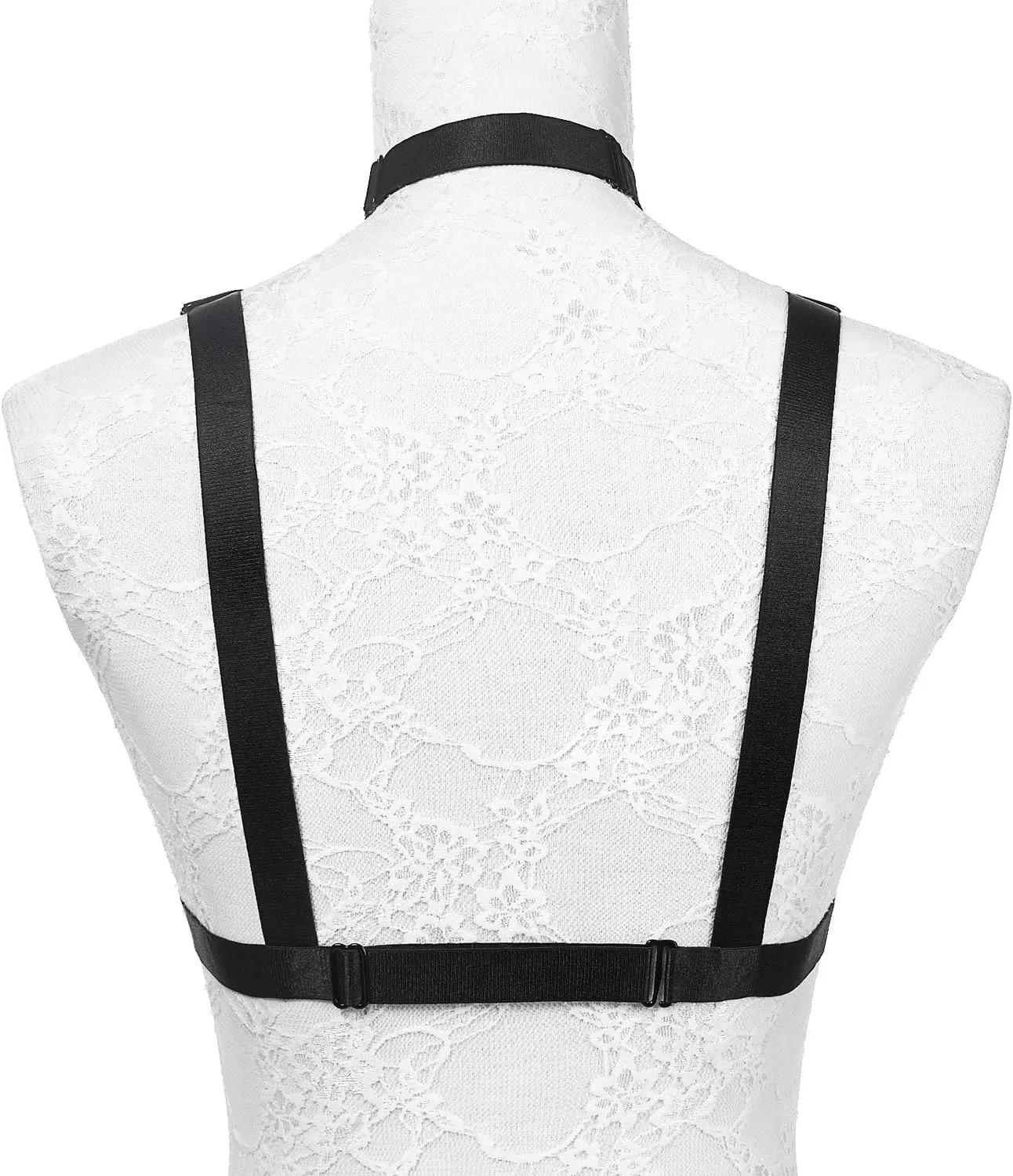 Women Harness Elastic Band Lingerie Cupless Cage Bra Hollow Out Bra