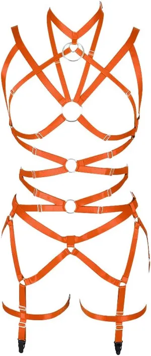 Women's Body Harness Bra Full Elastic Belt Adjustable Elastic Punk Dance Carnival Gothic Suit Clothing Accessories