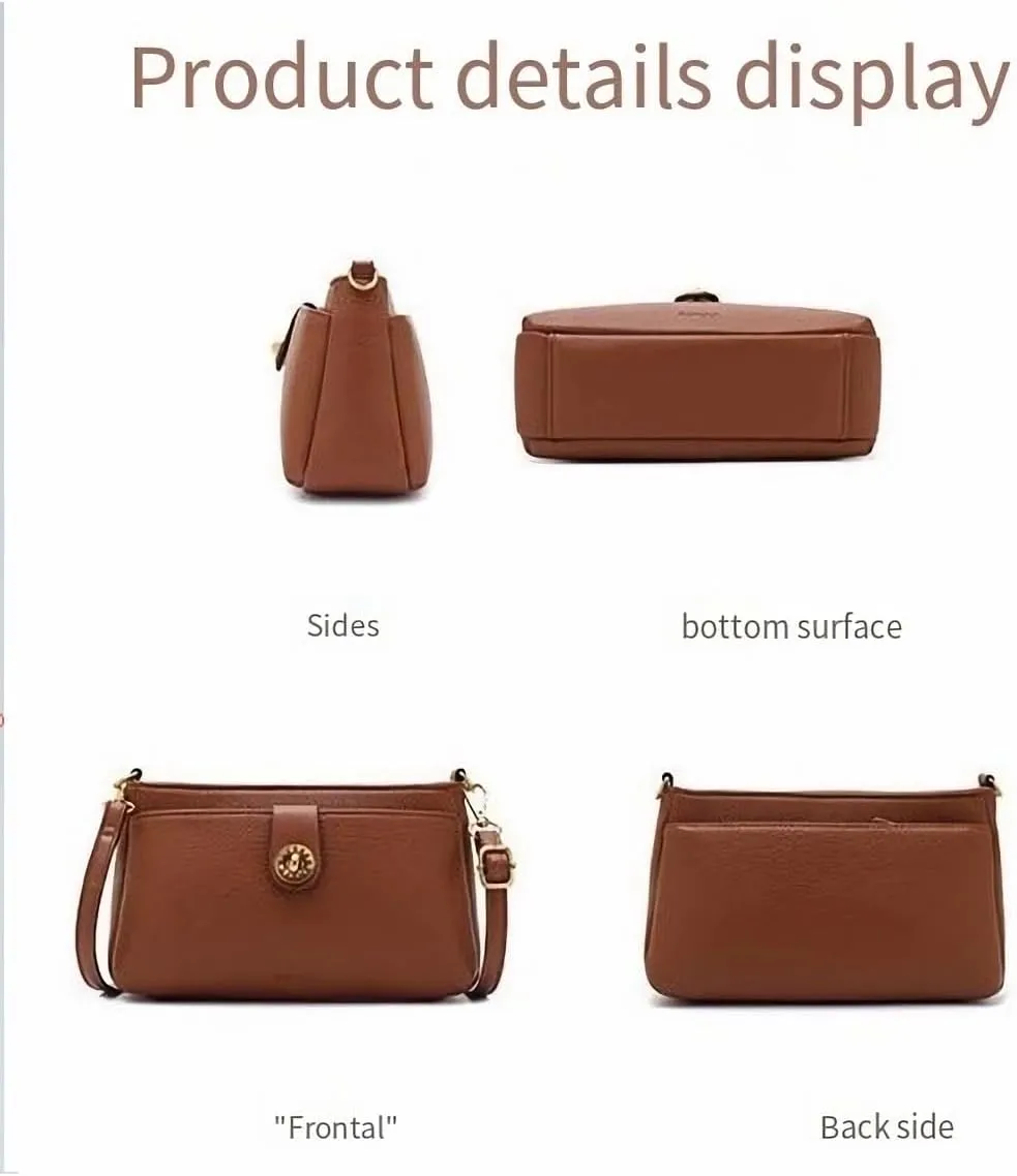 Women's Commuter Shoulder Bags Square Cross Body Bag Synthetic Leather Locklock Purses