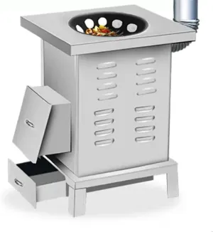 Wood Burning Stove, Camping Wood Stove, Thickened Plate, Removable Bracket,2 to 3 People Outdoor, for Camping, Picnic, BBQ, Hiking,Survival