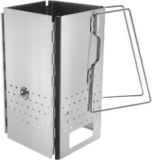 Wood Burning Stove Folding Pocket Stove Wood Furnaces Burners Outdoor Stainless Steels Backpacking Stove Enduring