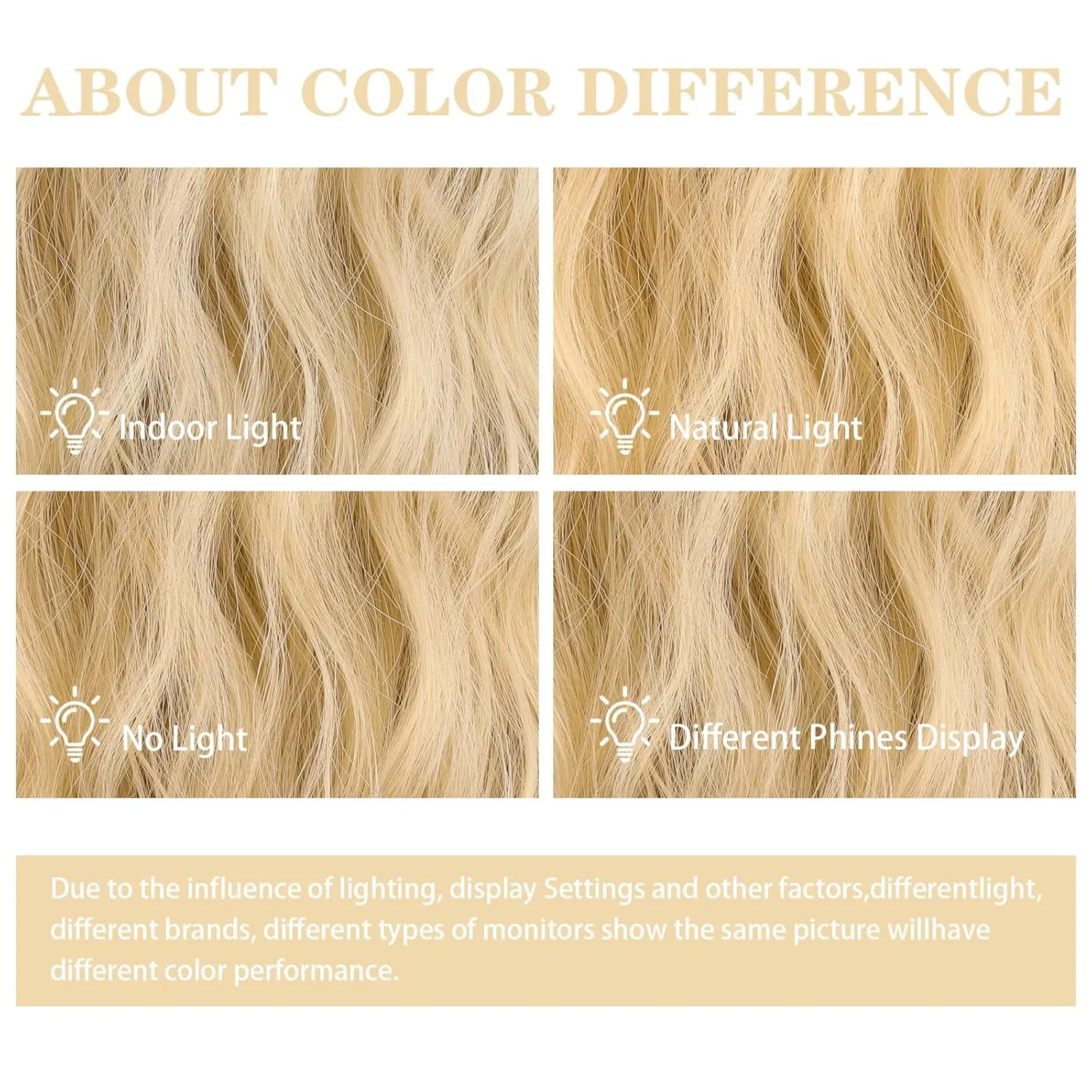 Xinran Blonde Wig With Bangs 18 Inch Medium Length Blonde Wavy Synthetic Long Heat Resistant Wig Natural Looking Daily Party Use/Halloween Use