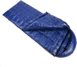 XTYPE Customized Outdoor Synthetic Sleeping Bag with Neck and Zip Baffle (Color : Blue 1000g Down)
