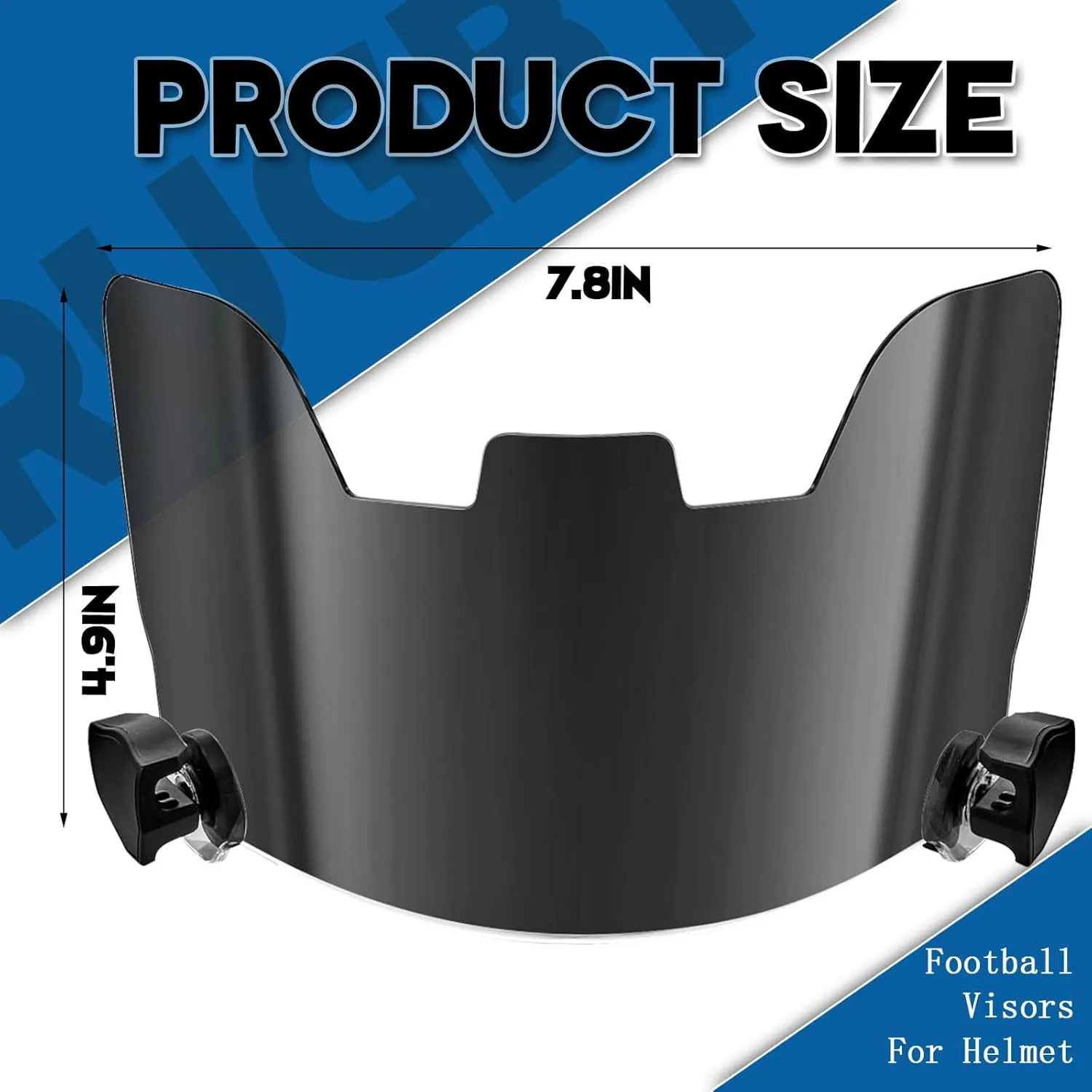 Xuhal 2 Pcs Football Visor for Youth Adult Football Helmet Visor Lacrosse Helmet Eye Shield Eye Protection for Sport