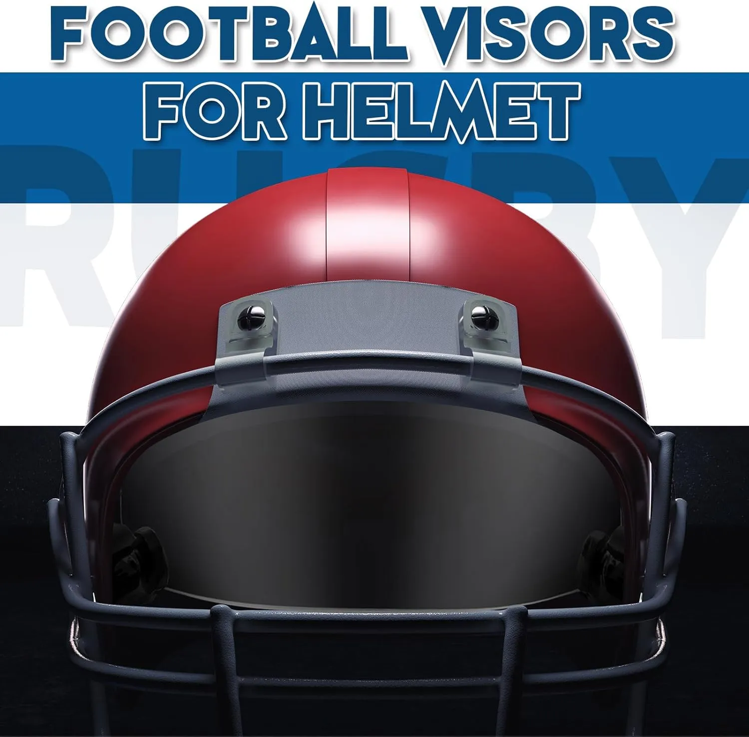 Xuhal 2 Pcs Football Visor for Youth Adult Football Helmet Visor Lacrosse Helmet Eye Shield Eye Protection for Sport