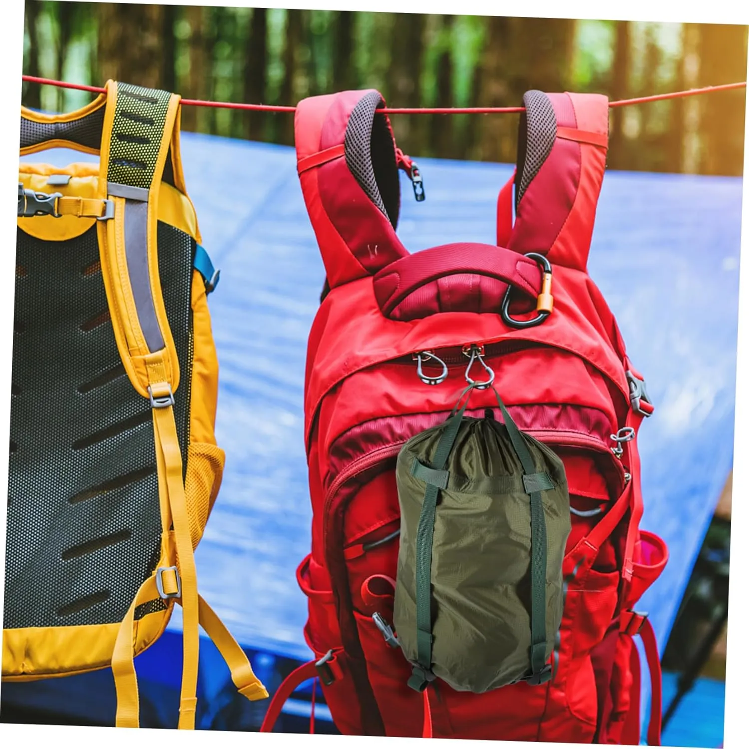 Yardwe 3pcs Archive Hammock Storage Bag Camping Outdoor Bag Travel