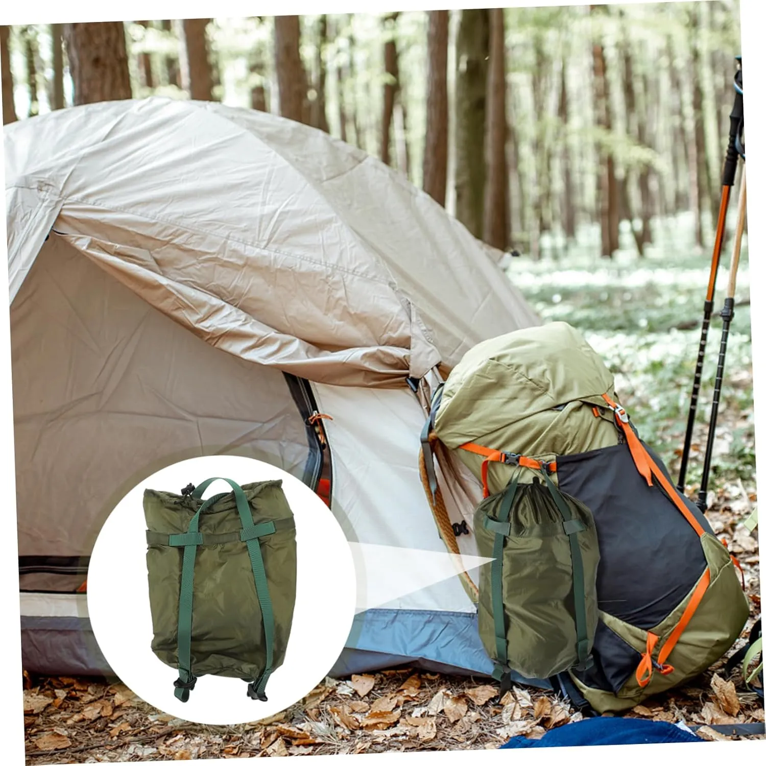 Yardwe 3pcs Archive Hammock Storage Bag Camping Outdoor Bag Travel