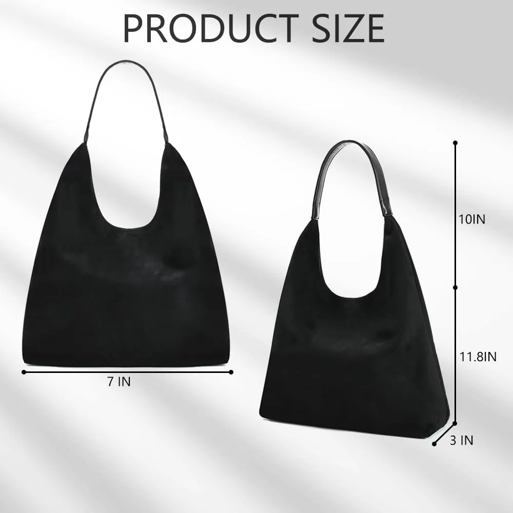 YDSIII Synthetic Suede Bag For Women,Tote Bag For women, Suede Tote Bag With Leather Shoulder Strap