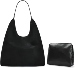 YDSIII Synthetic Suede Bag For Women,Tote Bag For women, Suede Tote Bag With Leather Shoulder Strap