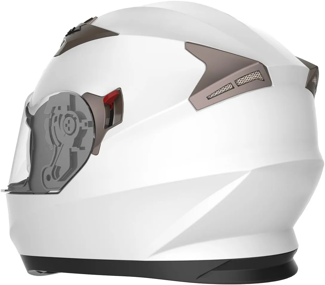YEMA Helmet Motorcycle Full Face Helmet DOT Approved YM-829 Motorbike Street Bike Racing Helmet with Sun Visor for Adult,Youth Men and Women