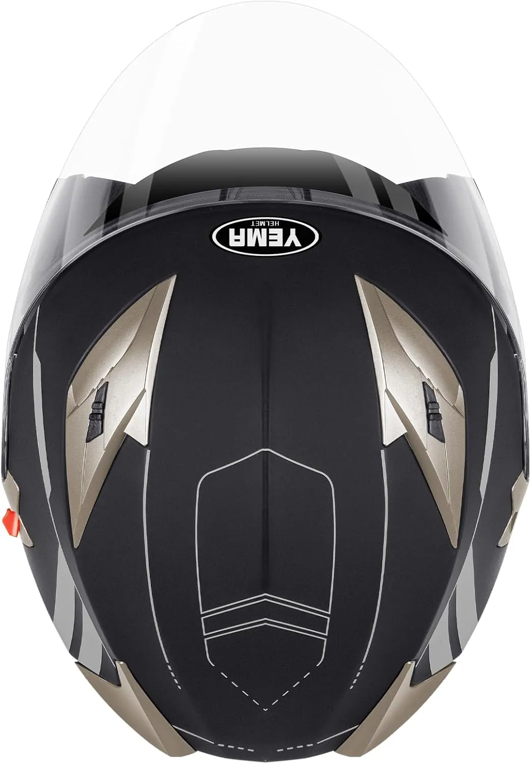 YEMA Open Face Motorcycle Helmets, DOT Approved 3/4 Moped Helmet Dual Visor Quick Release Buckle, Helmets for Adults Motorcycle Men Women Helmets for Moped Scooter Streey