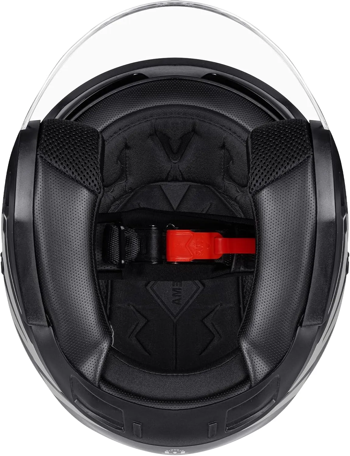 YEMA Open Face Motorcycle Helmets, DOT Approved 3/4 Moped Helmet Dual Visor Quick Release Buckle, Helmets for Adults Motorcycle Men Women Helmets for Moped Scooter Streey