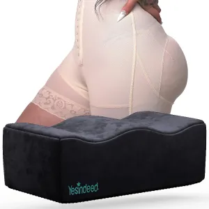 YESINDEED The Original Brazilian Butt Lift Pillow – Dr. Approved for Post Surgery Recovery Seat – BBL Foam Pillow   Cover Bag Firm Support Cushion Butt Support Technology…