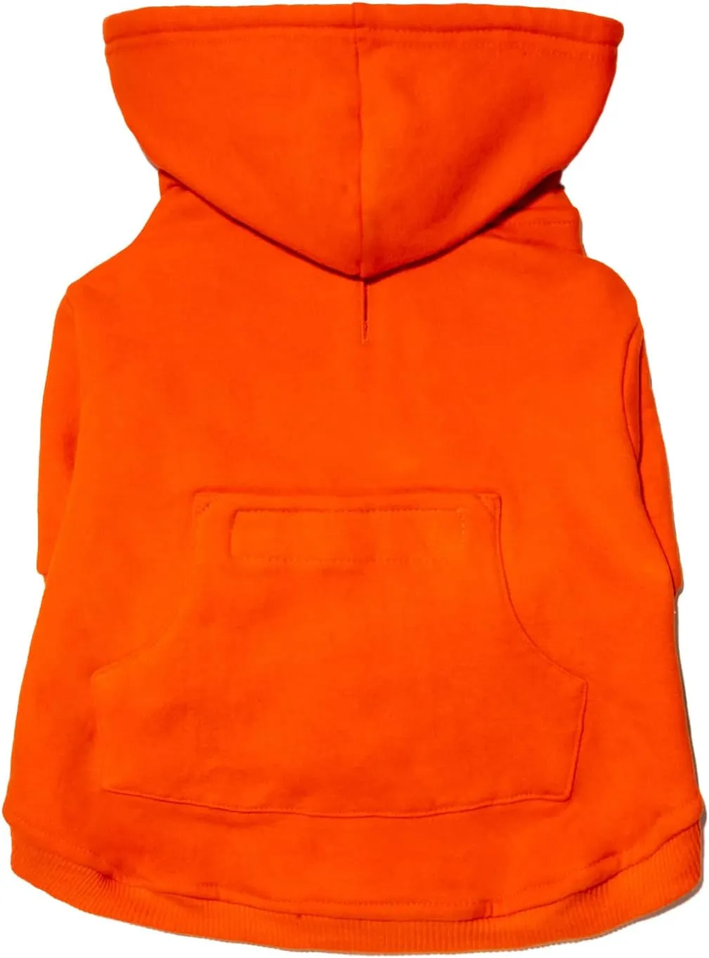 Zip Up Adventure Dog Hoodie with Hook & Loop Pockets and Adjustable Drawstring Hood - XXS to XXL - Multiple Colors - Comfortable & Versatile Dog Hoodies (Orange, XXS)