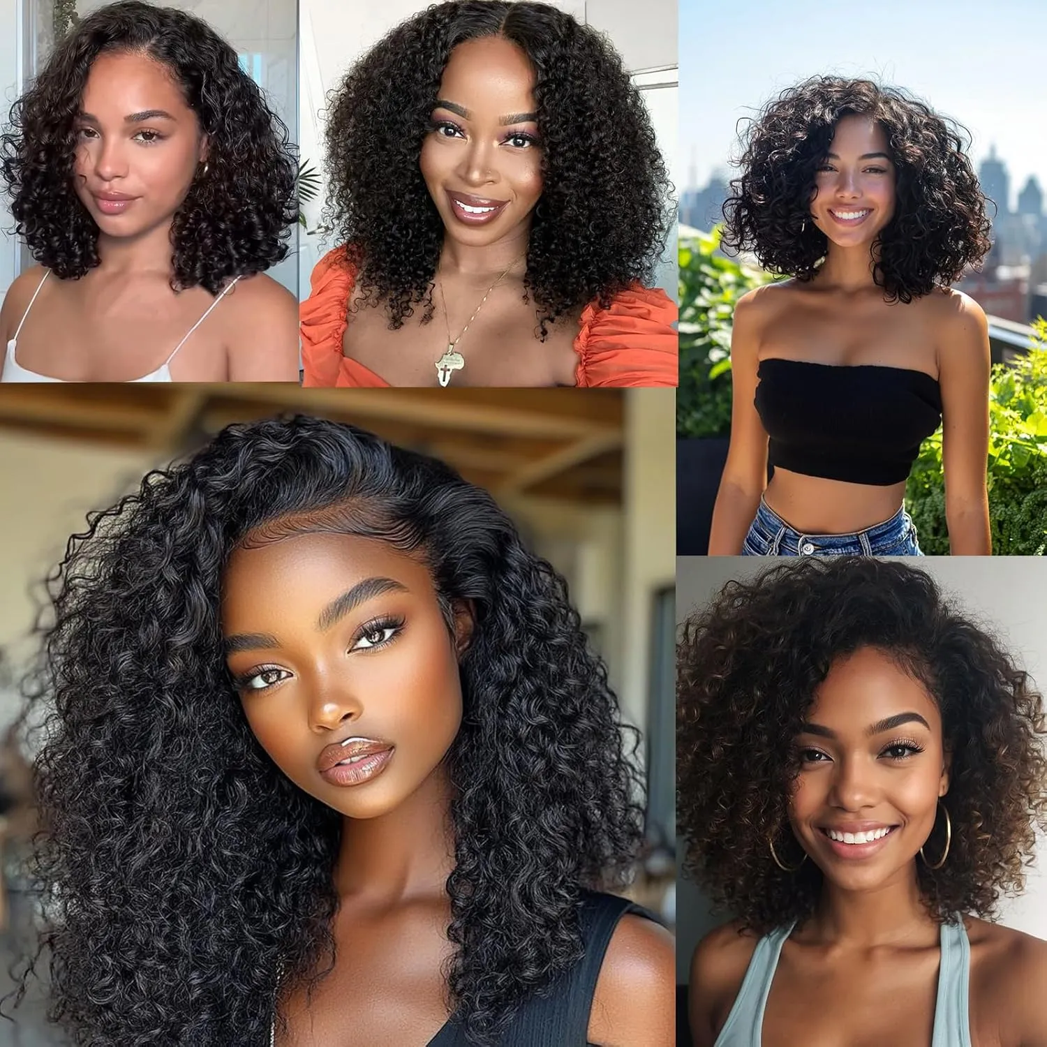 ZRQ Pre looped Micro Brazilian Braids Curly Crochet Hair 10 inch Water Wave Crochet Hair Afro Kinky Curly Crochet Hair Extensions Deep Wave Synthetic Crochet Hair For Women